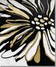 Classy Living Metallic Gold Petal Splash Wall Art-0