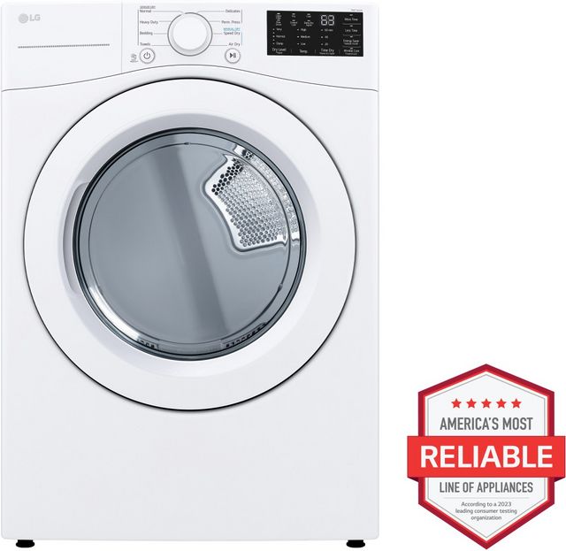 LG White Front Load Laundry Pair-4