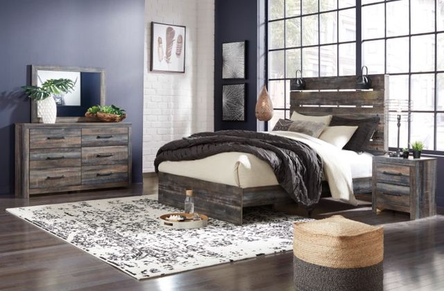 Signature Design by Ashley® Drystan 2-Piece Multi Queen Storage Panel Bed Set-3
