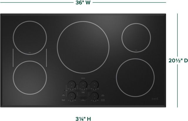 Café™ 36" Black Induction Cooktop-2