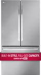 LG 4 Piece Kitchen Package with a 27 cu. ft. Counter-Depth MAX French Door Refrigerator with Internal Water Dispenser-1