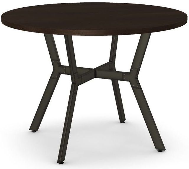 Amisco Customizable Norcross 30" Birch Veneer Round Table with a 42" Diameter Tabletop-0