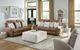 Catnapper® Justine Burlap Manual Reclining Loveseat-5