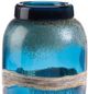 Giftcraft Blue/Gold Small Glass Vase-1