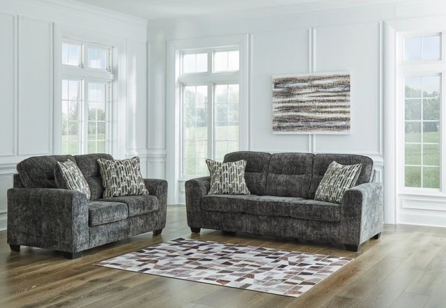 Signature Design by Ashley® Lonoke 2-Piece Gunmetal Living Room Seating Set-3