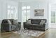 Signature Design by Ashley® Lonoke 2-Piece Gunmetal Living Room Seating Set-3