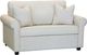 Edgewood Furniture Pottery Natural King Sleeper Loveseat-1