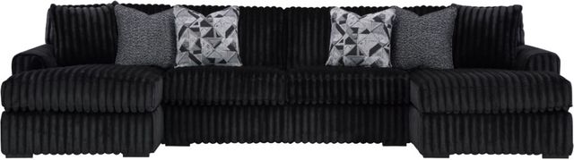 Signature Design by Ashley® Midnight-Madness 3-Piece Onyx U-Shape Sectional-0