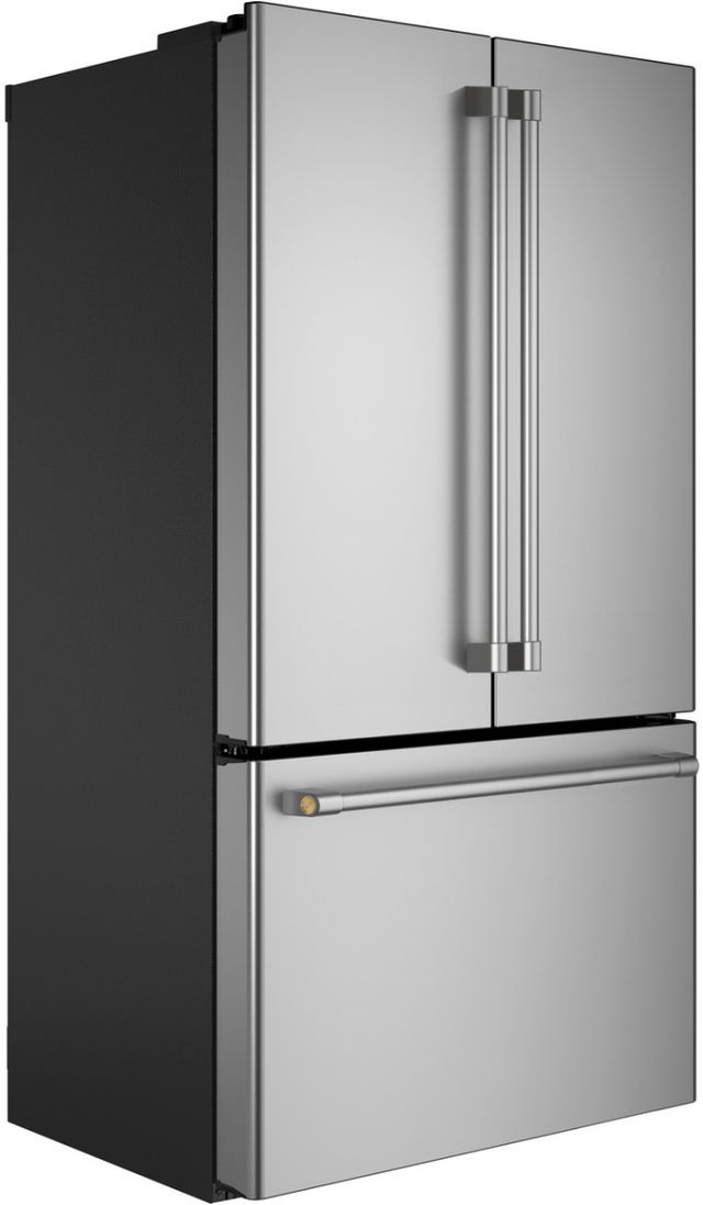 Monogram® 36" 23.1 Cu. Ft. Stainless Steel Freestanding Counter Depth French Door Refrigerator-3