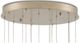 Currey & Company Regatta Cupertino/Silver Round Multi-Drop Pendant Lighting-2