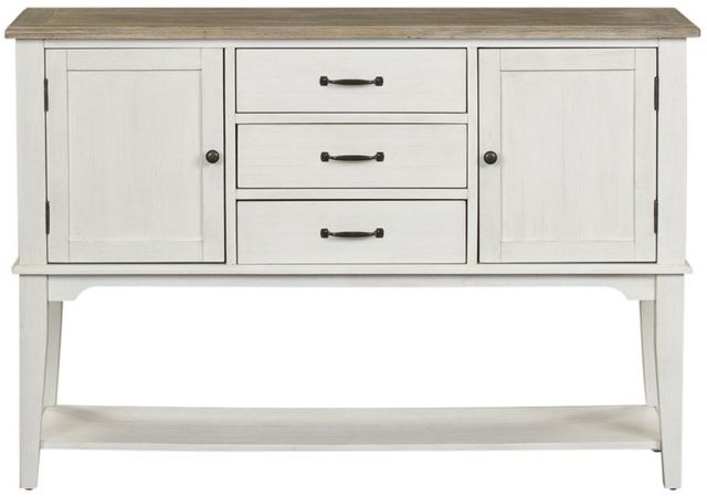 Liberty Furniture Summerville Soft White Wash/Wirebrushed Gray Server-2