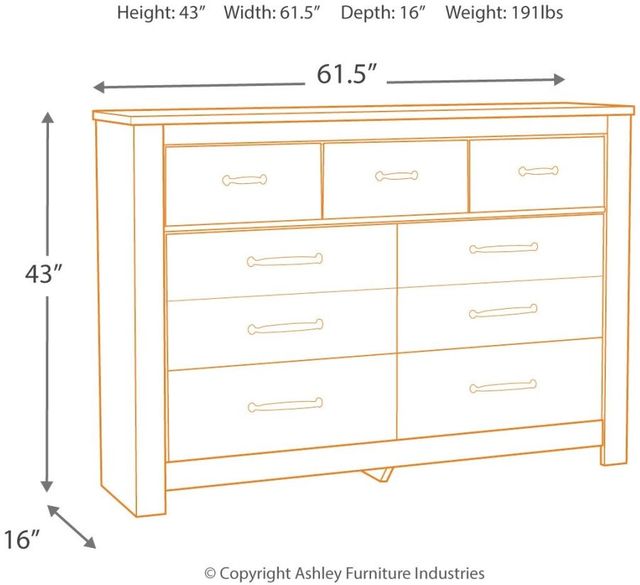 Signature Design by Ashley® Bellaby Whitewash Dresser-3