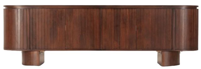 Home Trends & Design Athena Aged Mahogany Media Cabinet-1