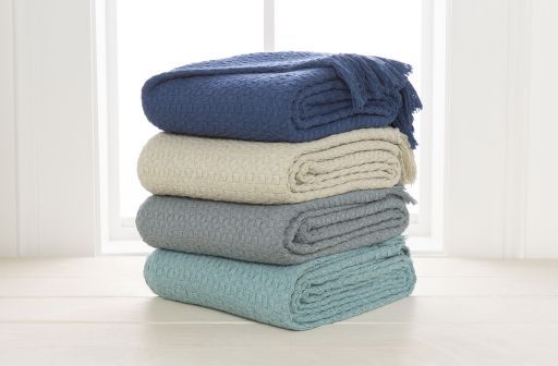 Surya Tressa Navy 50"x60" Throw Blanket-3