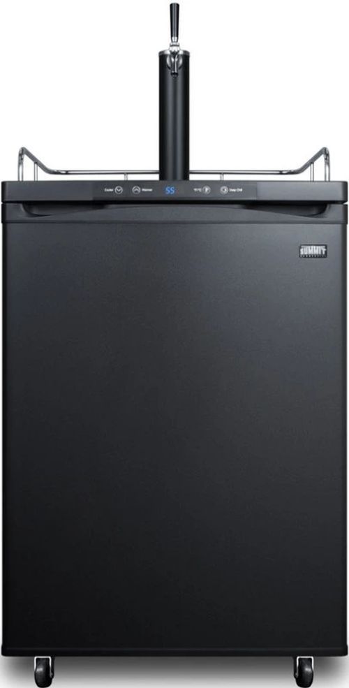 Summit® 24” 5.6 Cu. Ft. Black Kegerator-0
