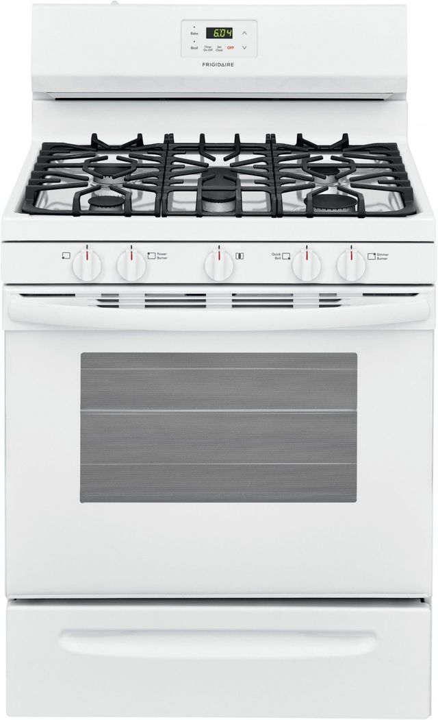 Frigidaire® 30" White Free Standing Gas Range-0