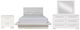 New Classic® Home Furnishings Sapphire 4-Piece White King Panel Bedroom Set-0
