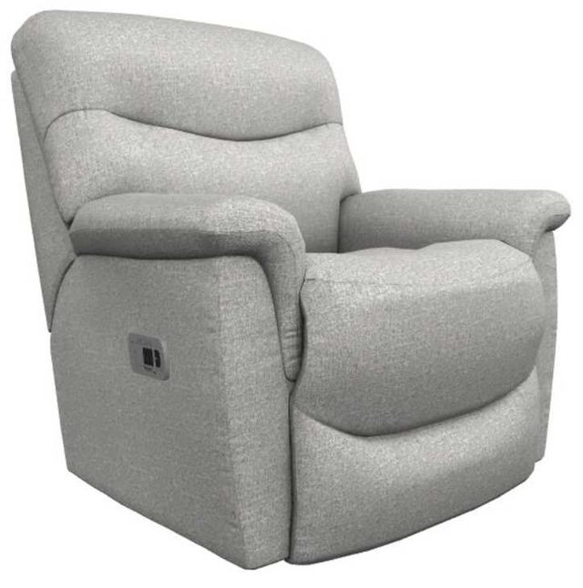 La-Z-Boy® James Dove Gray Power Rocking Recliner with Headrest and Lumbar-0