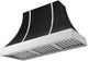 AGA Cascade 48" Matte Black Wall Mounted Range Hood  with Polished Chrome Trim-0