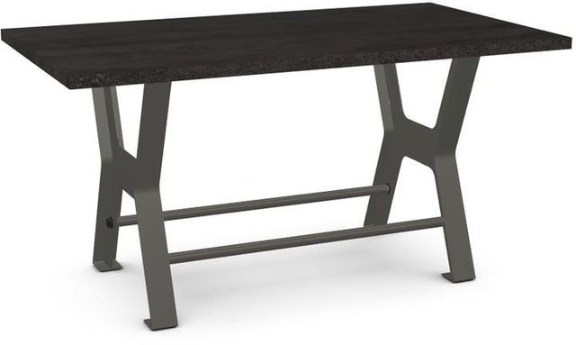 Amisco Customizable Parade 36" Thermo Fused Laminate Short Counter Height Table with 1.63" Thick Tabletop-0