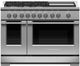 Fisher & Paykel Series 7 48" Stainless Steel Pro Style Liquid Propane Gas Range-0