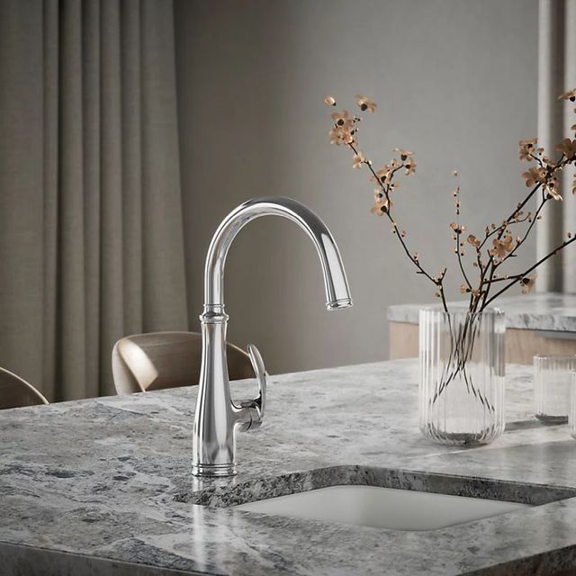 KOHLER® Bellera® Polished Chrome Single-Handle Bar Sink Faucet-1
