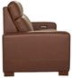 La-Z-Boy® Acadia Chestnut Leather Power Reclining Sofa with Headrest-3
