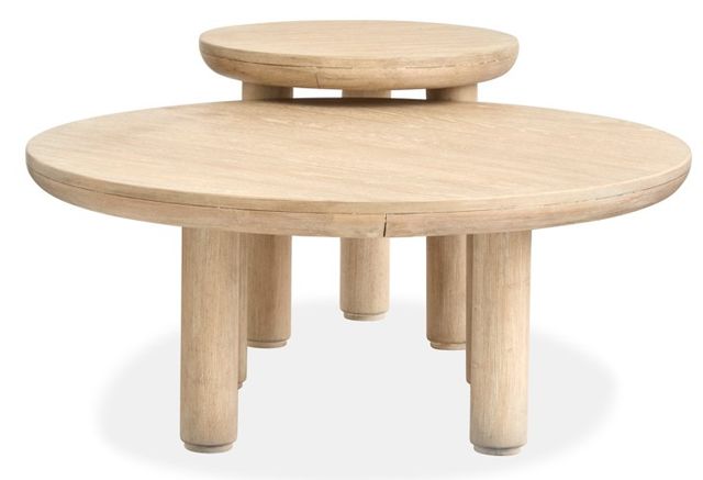 Magnussen Home® Sunset Cove Sanibel Brown Nesting Cocktail Table with Casters-2