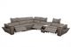 ManWah Soho Taupe 6pc Immersive Audio Modular Leather Sectional PLUS FREE 55" TV-3