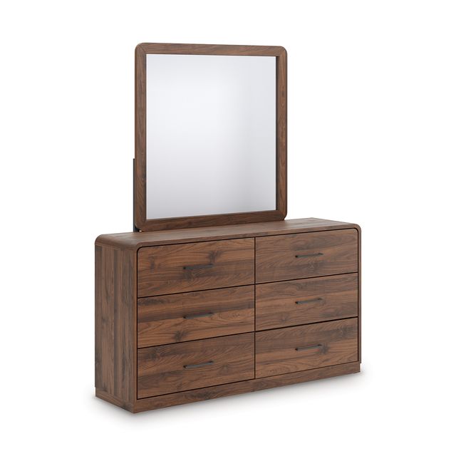 Signature Design by Ashley® Fortlorn Walnut Brown Dresser and Mirror-0