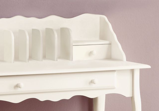 Monarch Specialties Inc. Antique White Traditional Computer Desk-2