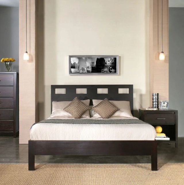 Modus Furniture Nevis Riva Espresso Queen Platform Bed-1