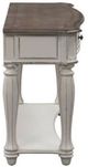 Liberty Furniture Magnolia Weathered Bark Sofa Table with Antique White Base-3