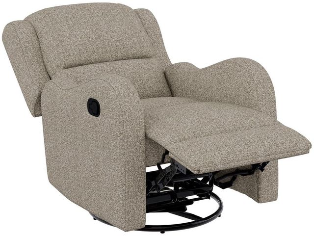 Emerald Home Henry Speckled Brown Manual Swivel Glider Recliner-1