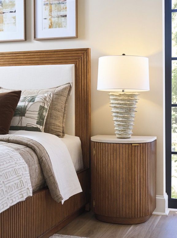 Lexington Home La Costa Aviara Brown Demilune Nightstand-1