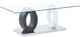 Global Furniture USA T1628 Glass Top Coffee Table with Gray/White Base-0