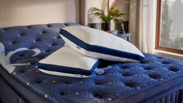 Stearns & Foster® Lux Estate Latex/Down Blend Queen Bed Pillow-2