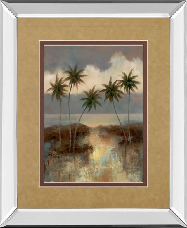 Classy Art After The Rain Il by T.C. Chiu Mirror Framed Wall Art-0