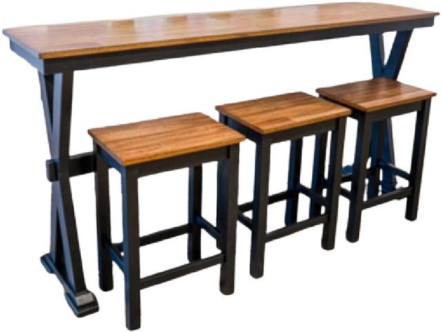 Signature Design by Ashley® Wildenauer 4-Piece Black/Brown Dining Set-1