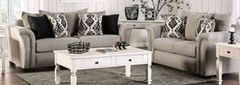 Furniture of America® Belsize 2-Piece Black/Light Taupe Living Room Seating Set