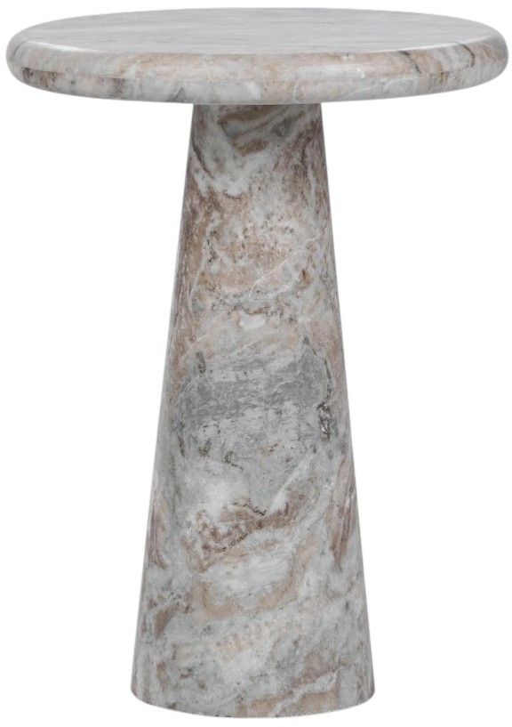 Classic Home Huxley Rusty Gray Marble End Table-0