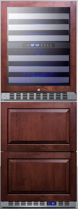 Summit® 24" Panel Ready Wine Cooler and Freezer Drawers-0