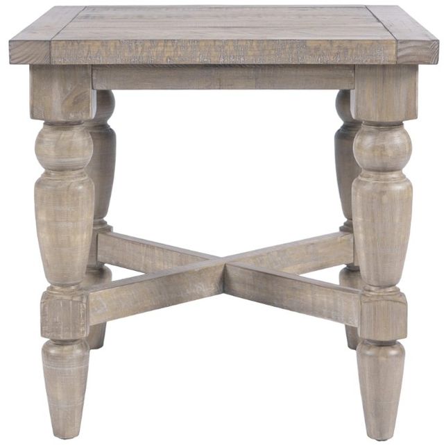Jofran Inc. Slater Works Brown Square End Table-1