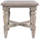 Jofran Inc. Slater Works Brown Square End Table-1