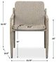 Uttermost® Sumba Oatmeal Wicker/Wooden Outdoor Dining Chair-2