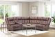 Albany Industries 3-Piece Lux Brown Manual Reclining Sectional-1