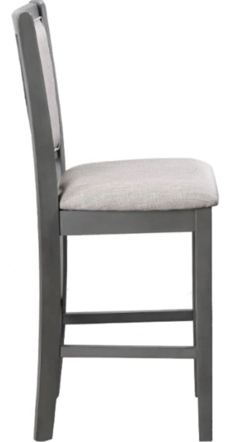 New Classic® Home Furnishings Amy 2-Piece Gray Counter Stool-3