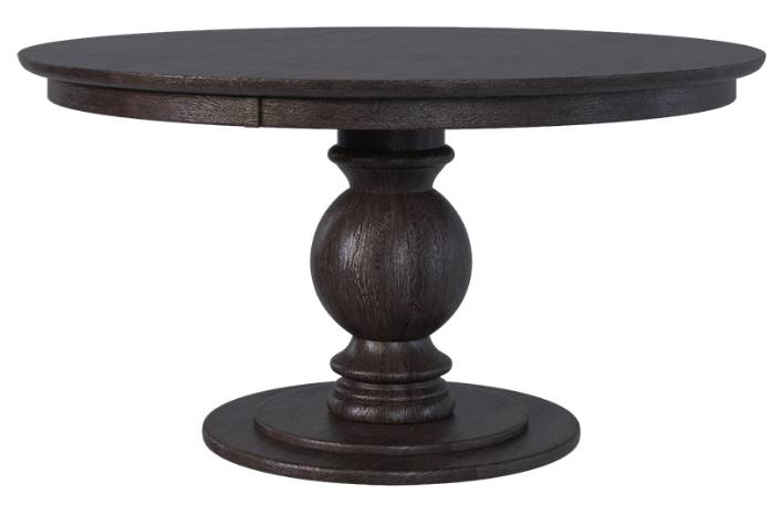 Country View Woodworking Customizable Fontana 76" Wormy Maple Top Dining Table with 2-Leaves and Brown Maple Base