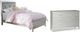 Signature Design by Ashley® Olivet 2-Piece Silver Twin Panel Bed Set-0