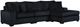 Delta Furniture Manufacturing Libby Black Right-Arm Facing Chaise-2
